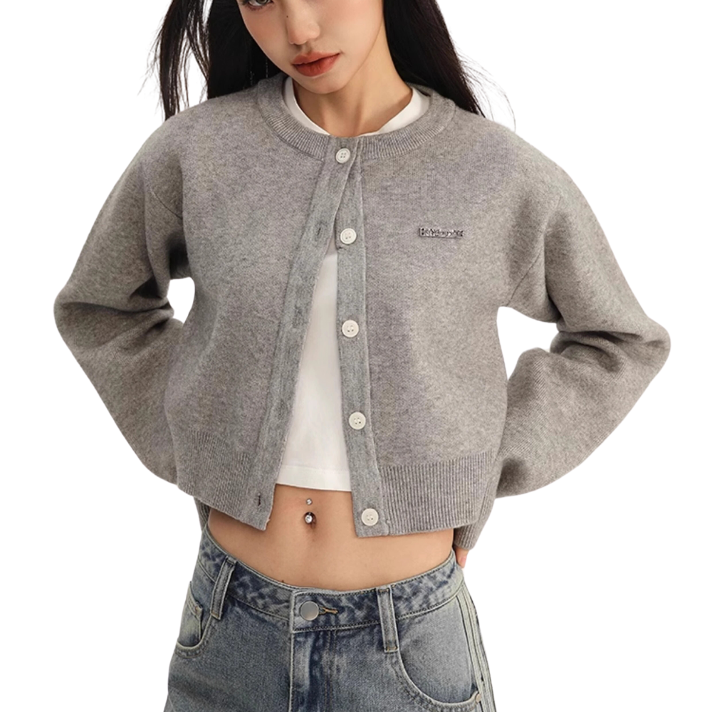 Women's  Preppy Versatile Knitted Cardigan