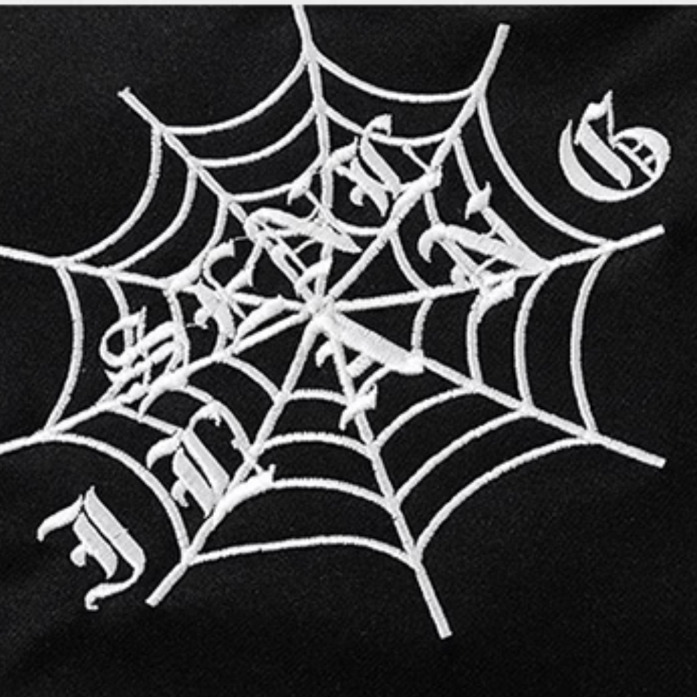 Spider Embroidered Bomber Jacket
