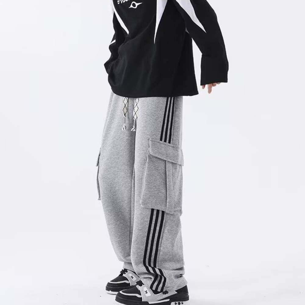American Striped Web Pocket Sweatpants