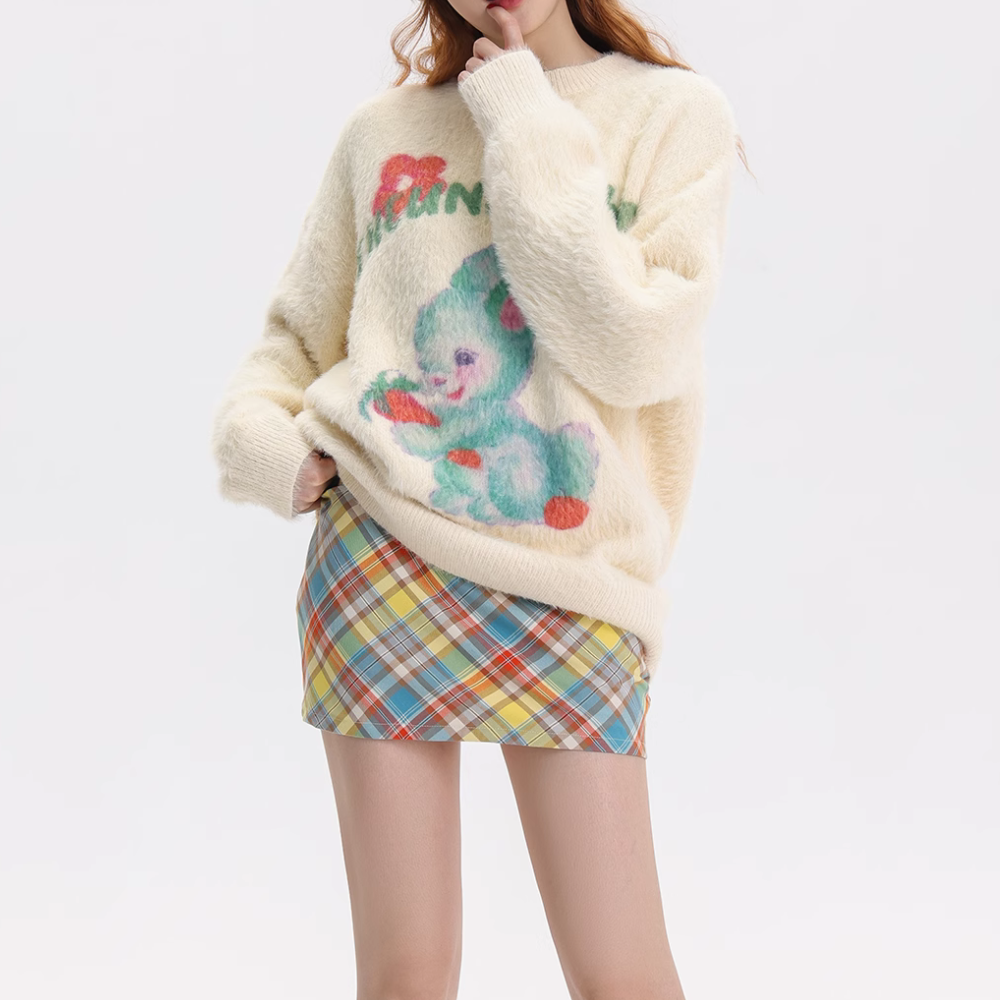 Cartoon Love Bunny Sweater