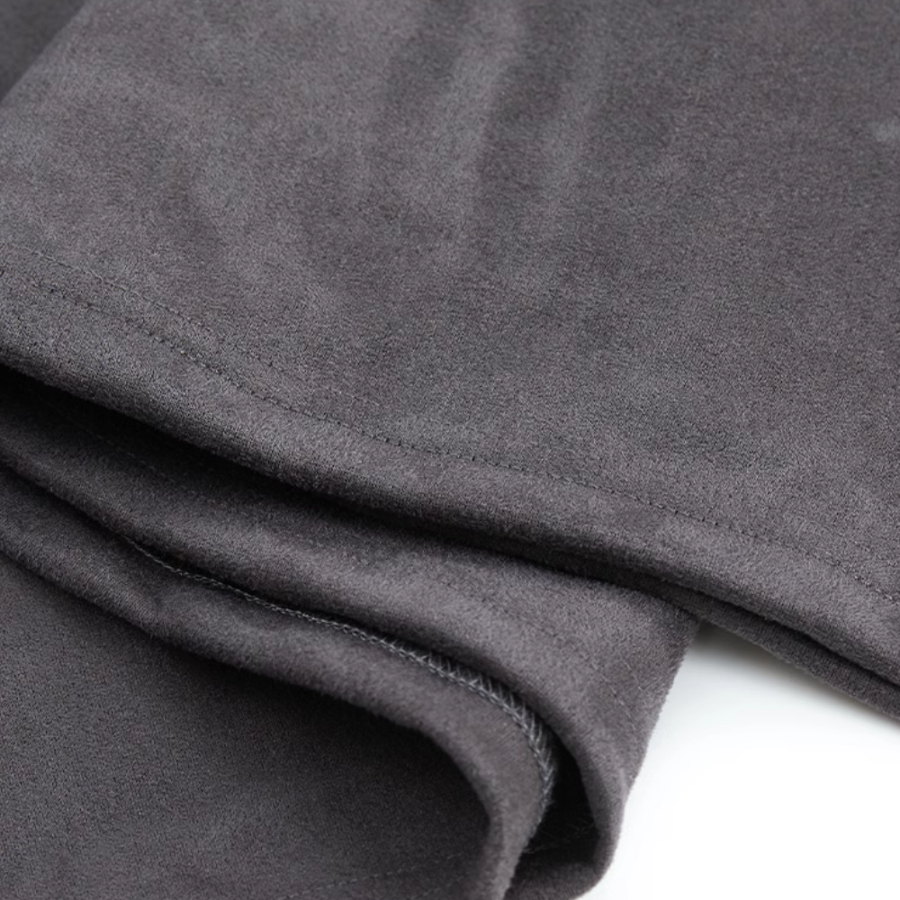 Japanese Suede Letter Print T-shirt