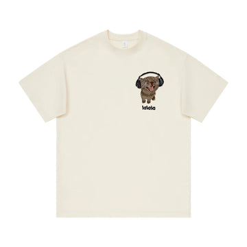 Aoklok & Evokyn Cute Cat Embroidery Couple T-Shirts