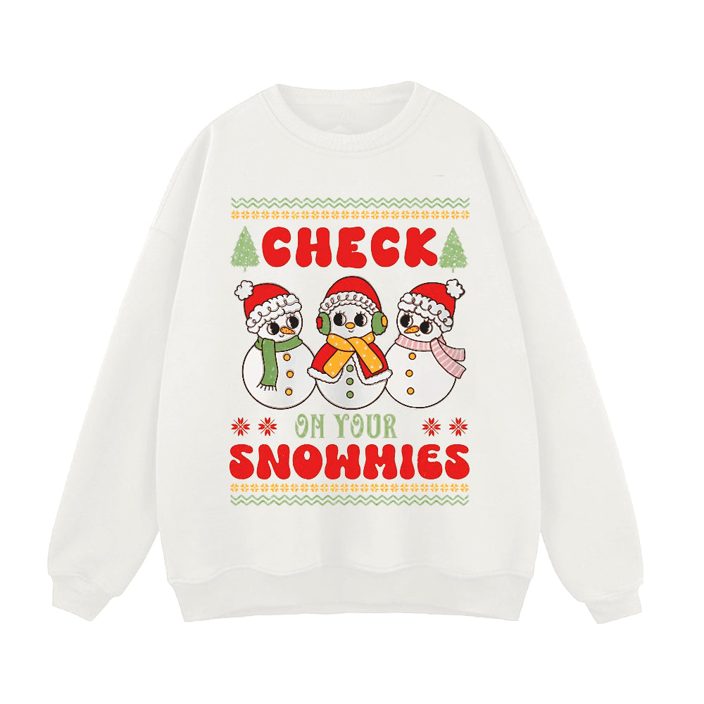 Cute Three Little Snowmen Sweatshirt