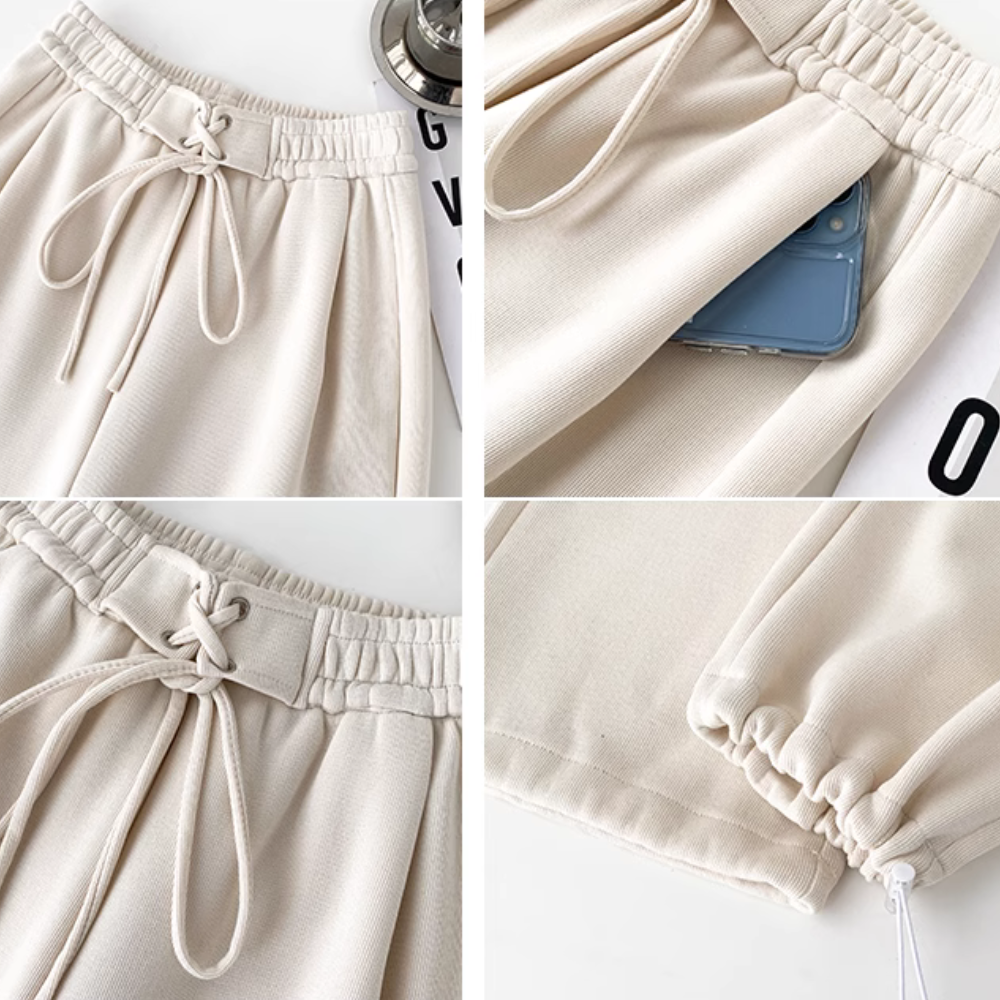 Women's Slim Fit Solid Color Sweatpants