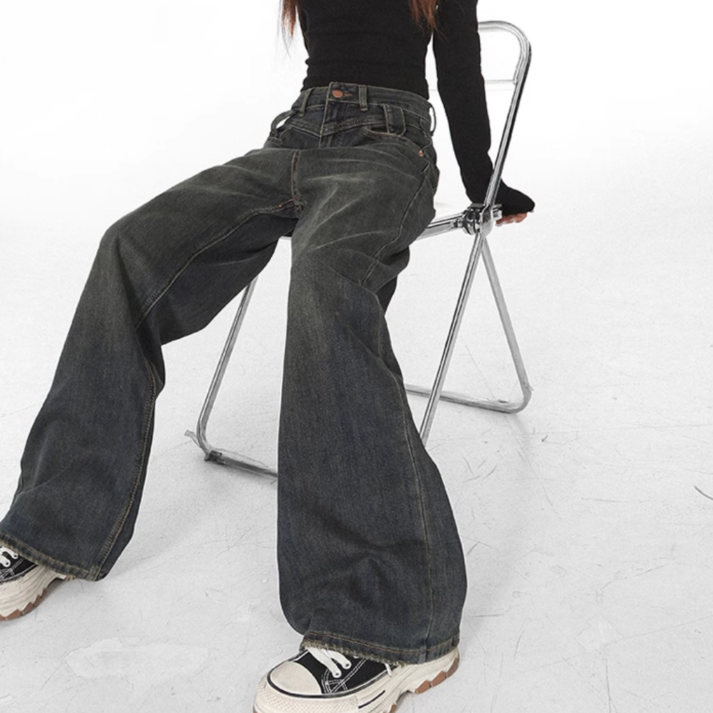 Women's Vintage Solid Color Jeans