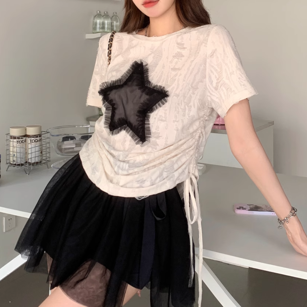Women's Star Ripped T-Shirt