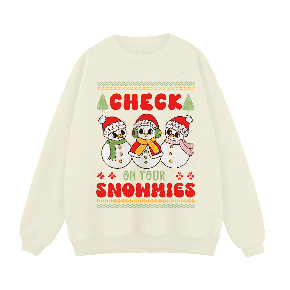 Cute Three Little Snowmen Sweatshirt