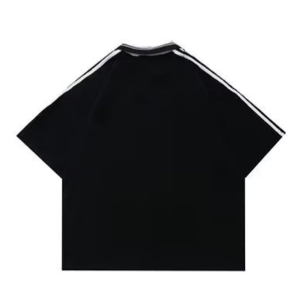 American Stitching Contrast Letter T-shirt