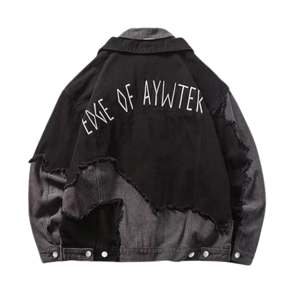 Fake Two Piece Patchwork Denim Jacket