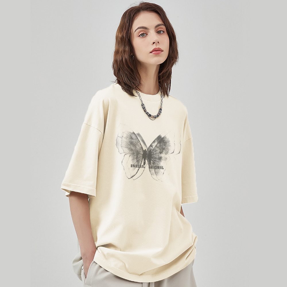 Japanese simple butterfly T-shirt