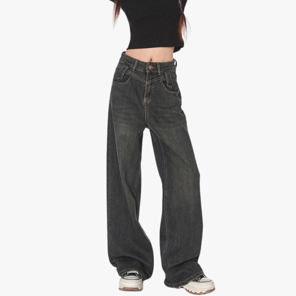 Women's Vintage Solid Color Jeans