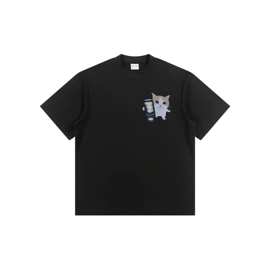 Aoklok & Evokyn Meowster Energy T-shirt Sweatshirt Hoodie（Black）