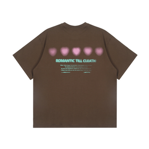 Fuzzy Heart Cotton T-shirt