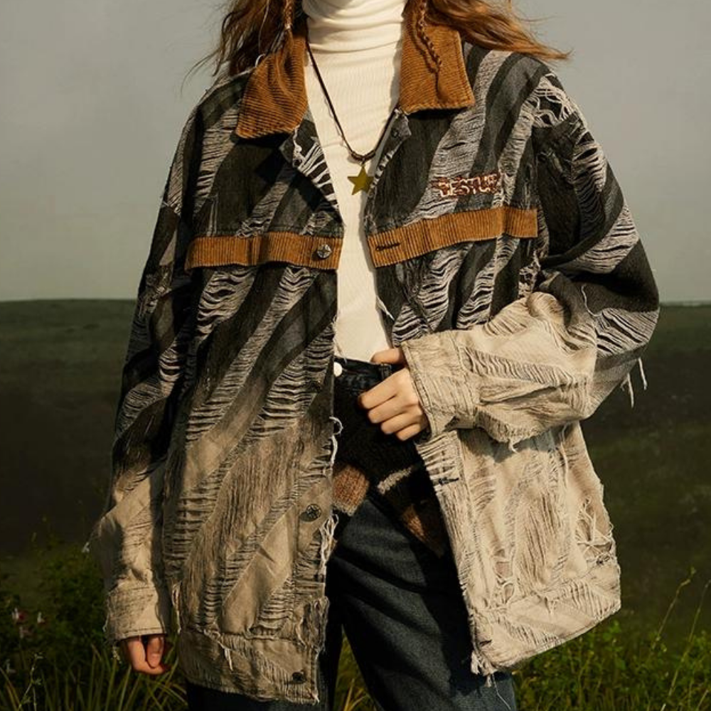 Retro Line Wash Denim Jacket