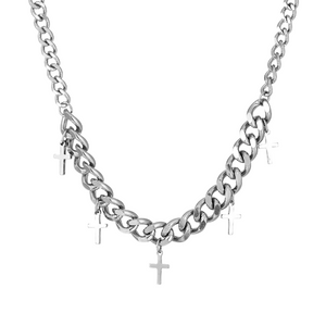 Hip Hop Cross Pendant Necklace