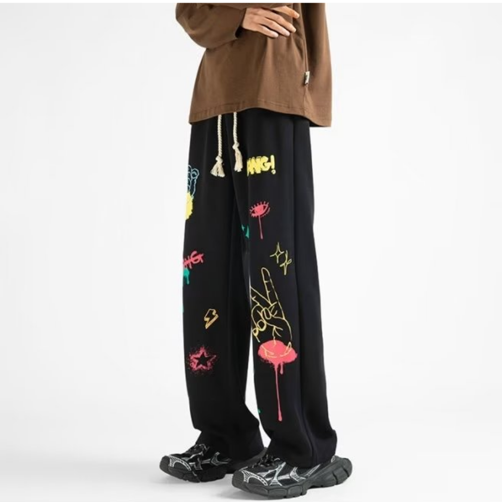American Street Bold Graffiti Sweatpants