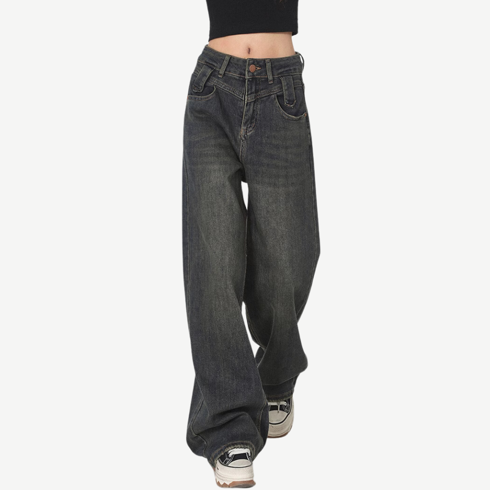 Women's Vintage Solid Color Jeans