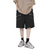 Classic Solid Zipper Cargo Shorts