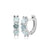 WIC | Three Diamond Maldivian Blue Earrings