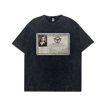 Evokyn Washed Marvel Female Agent ID Graphic T-Shirt