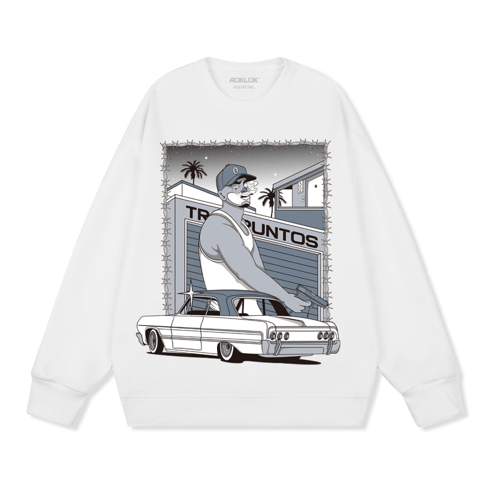GEG | High Street Co-branded American Style Sweatshirt