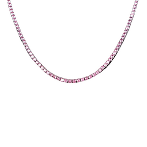 WIC | Rock Candy Pink Tennis Necklace