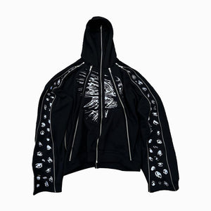 AokLok Dark Harajuku Zipper Hoodie