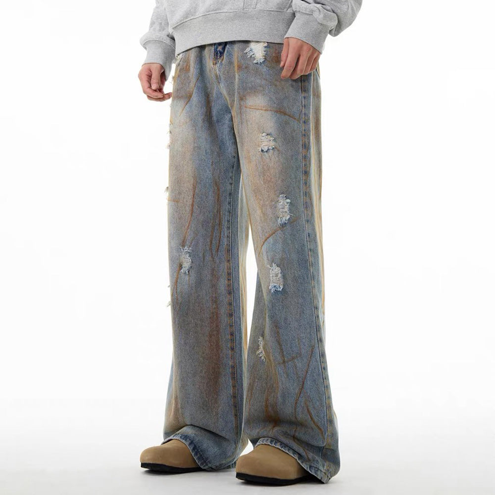 DF | High Street Retro Graffiti Jeans