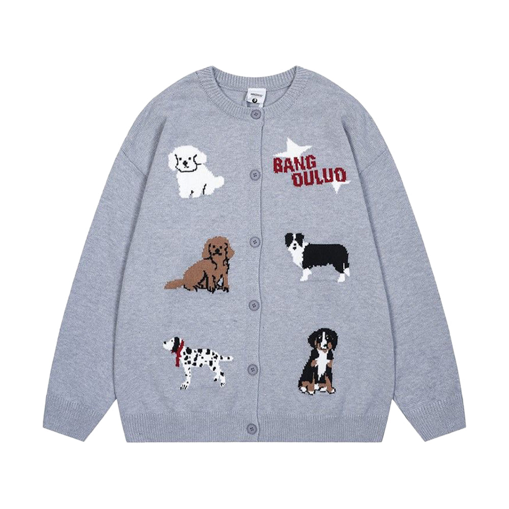 Woof Squad Knit Cardigan