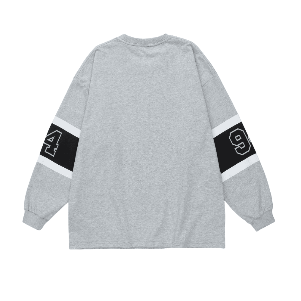 Japanese Street Letter R Splicing Sweatshirt