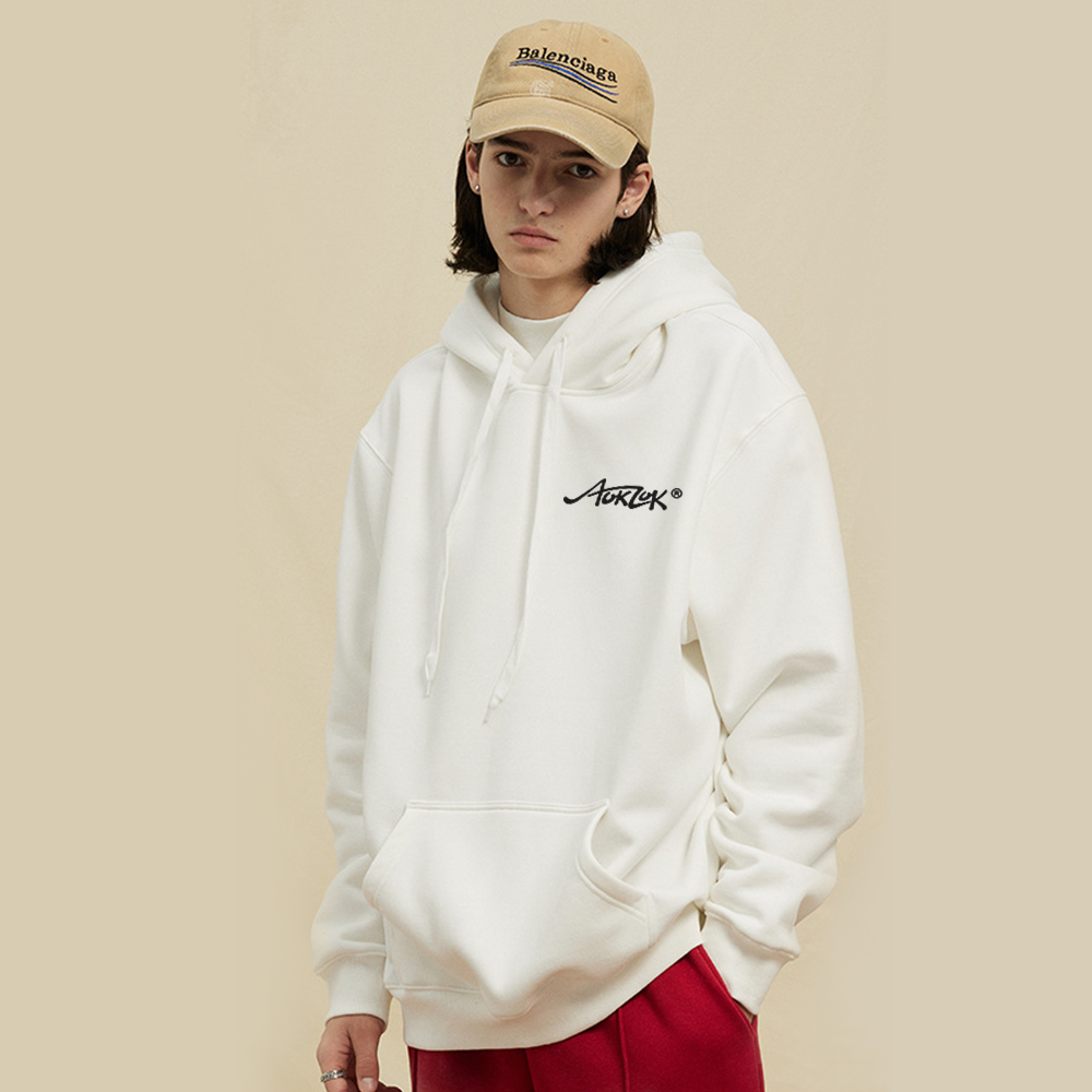 High Street Flaming Man Print Hoodie