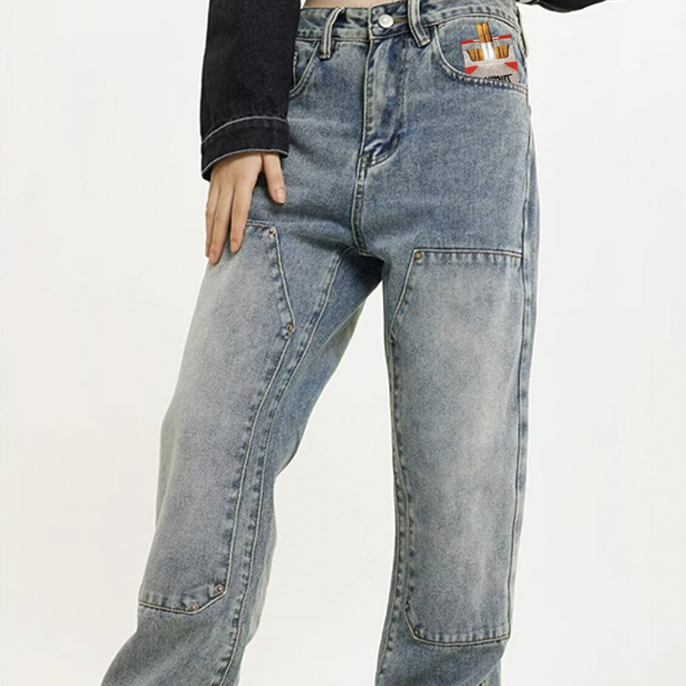 BAGGOUT Jeans Red Smoke