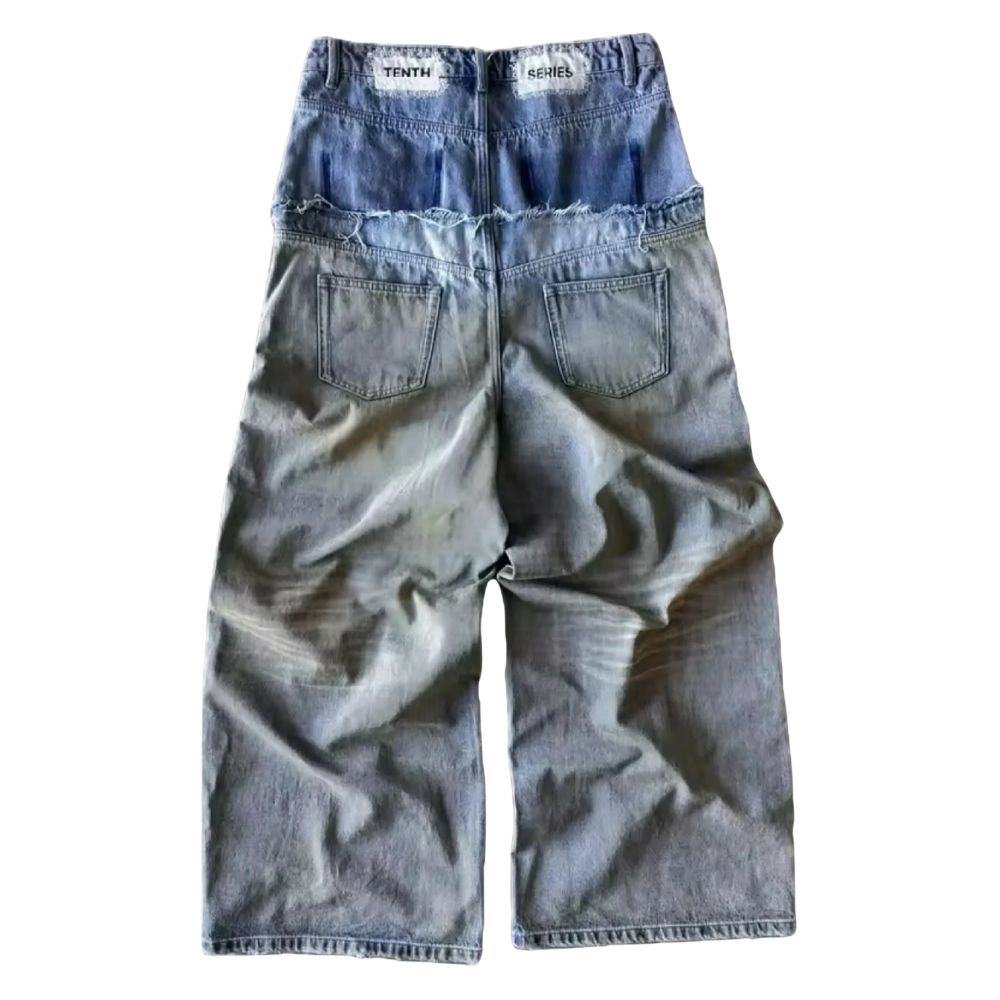 Unseen Echoes “Double You” Distressed Denim