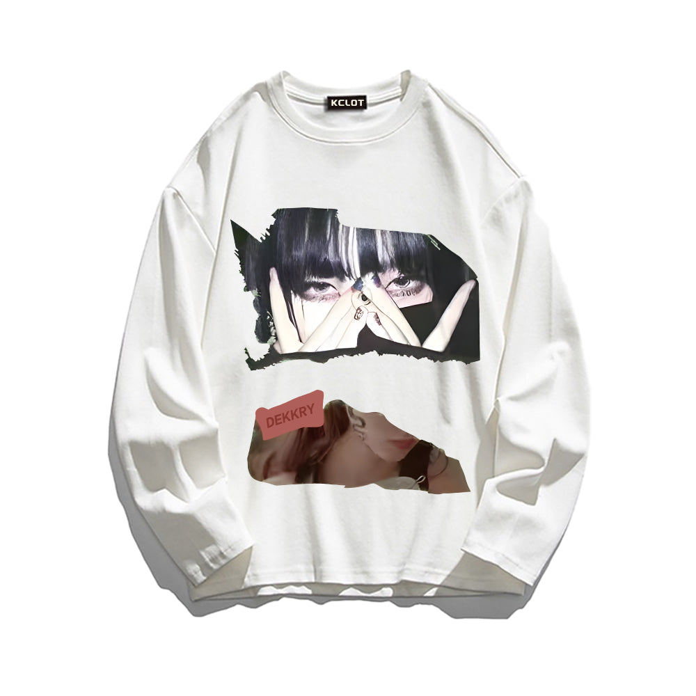 Japanese Girl Print Sweatshirt
