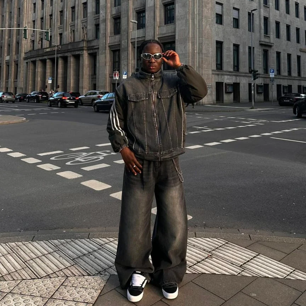 Vintage Loose Floor-Length Jeans