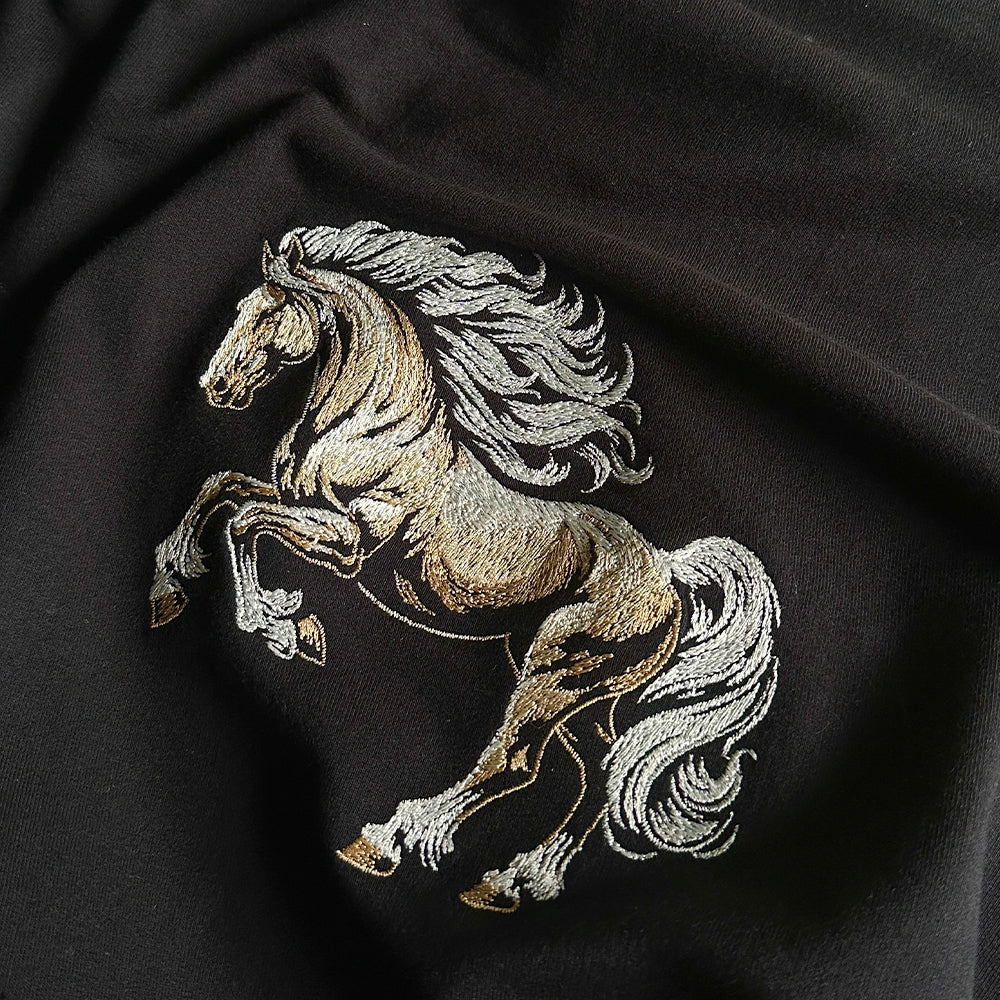 Evokyn Embroidered Horse Tee