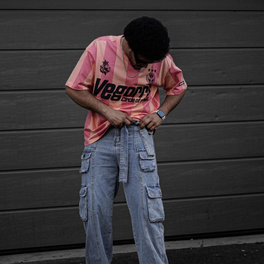 Retro Striped Contrast Color T-Shirt