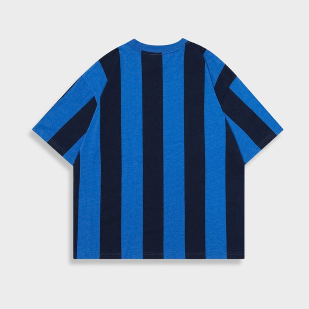 Evokyn Veggors Striped Vintage Football Tee