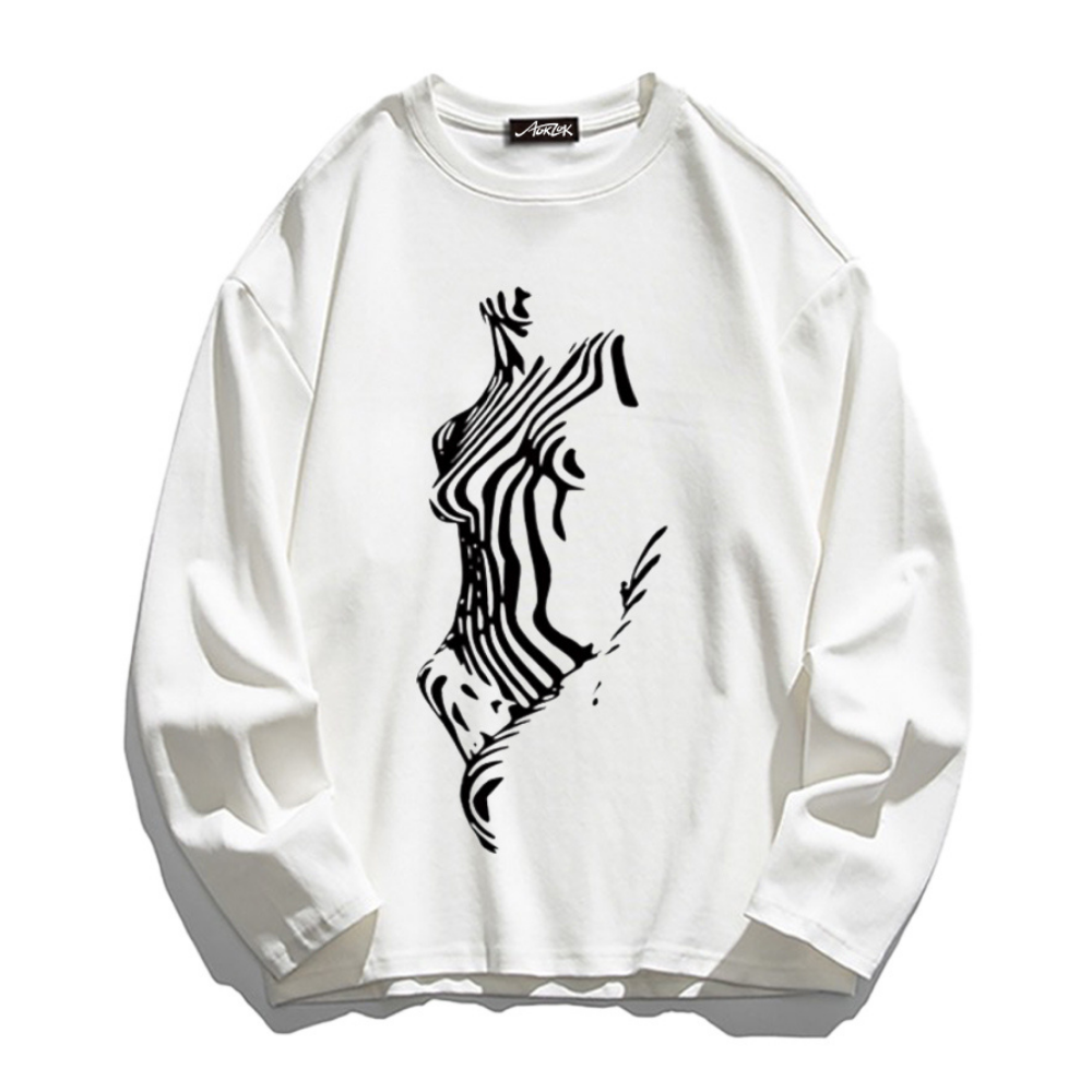Abstract Pattern Long Sleeve Shirt