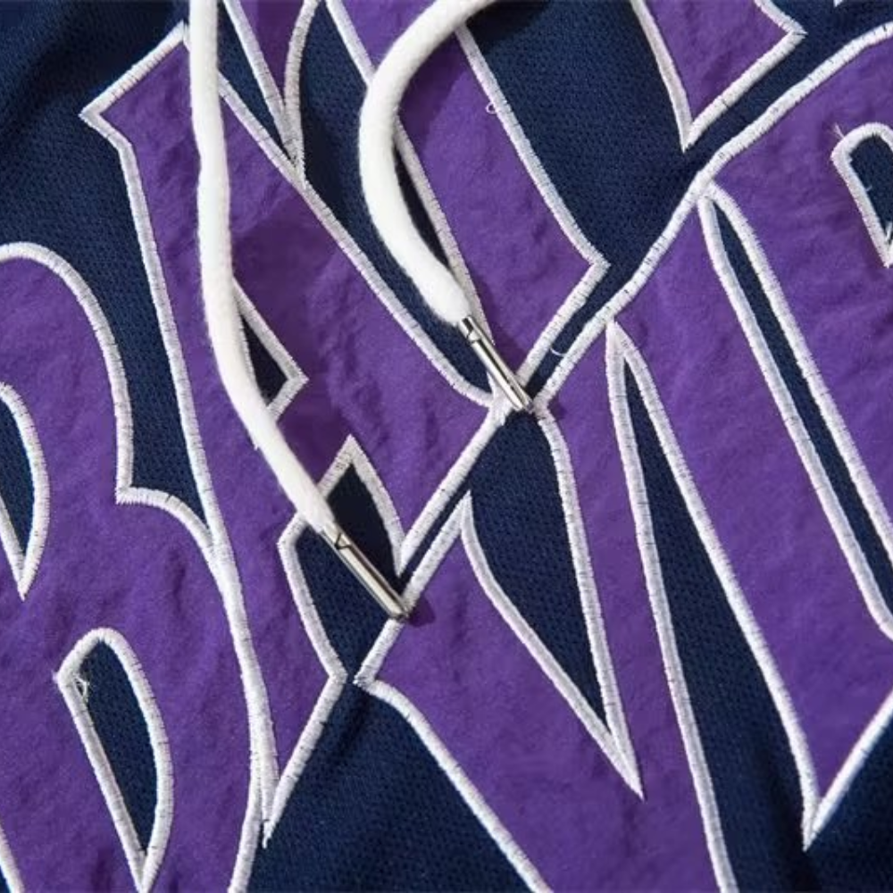 American Letter Embroidery Sports Shorts