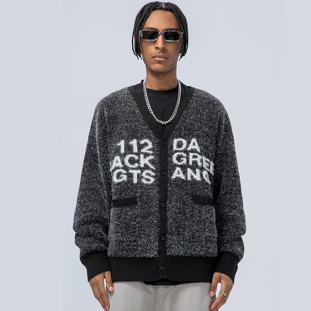 Lazy Letter Knit Cardigan