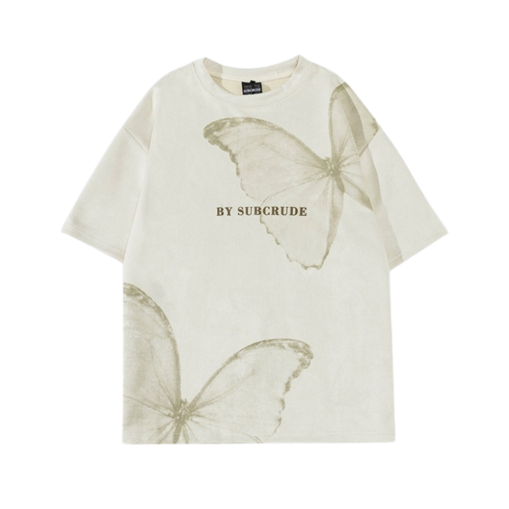 Hight Street Butterfly Suede T-shirt