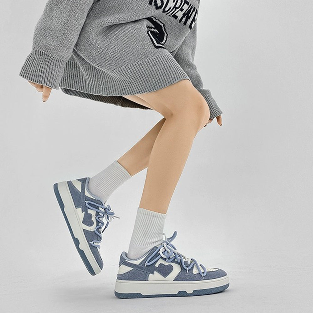 H-Block | Street Heart Stitching Casual Sneakers