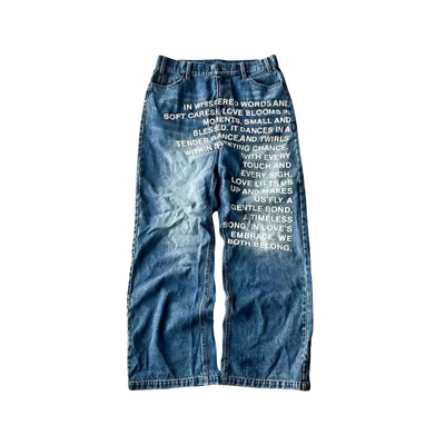 Unseen Echoes “Timeless Poem” Denim Jeans