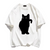 Apathy Little Black Cat T-shirt