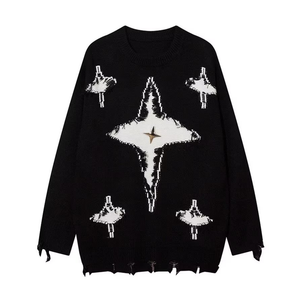 Retro Hole Cross Sweater