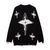 Retro Hole Cross Sweater