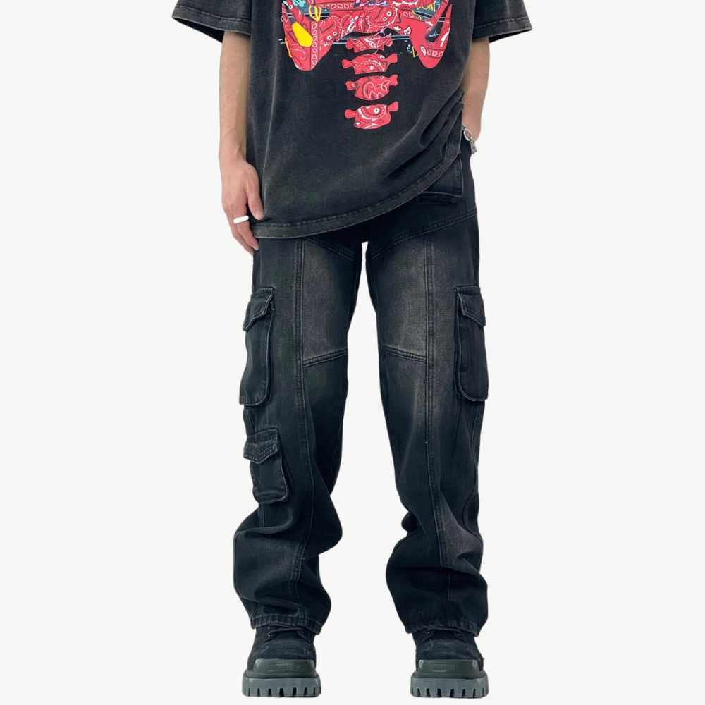 Black Street Pocket Jeans