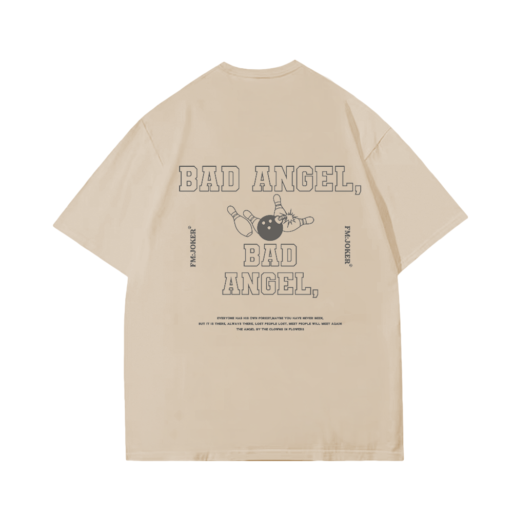 Cute Bad Angel Bowling T-Shirt