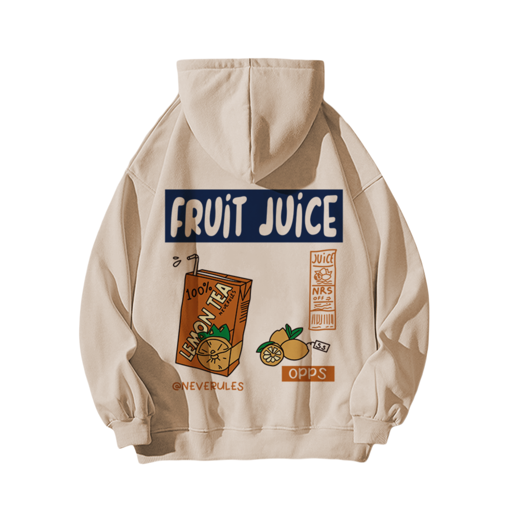 FRUIT JUICE Graphic Cotton Hoodie